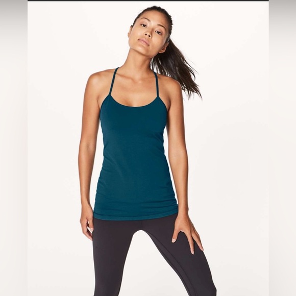 lululemon athletica Tops - Lululemon Power Pose Tank Top Nile Blue Sport gym yoga 4 S